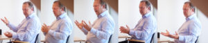 wine-grower Mr Wieninger discussing wine copy