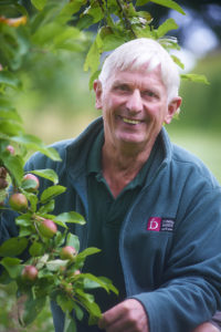 Alan in his orchard l